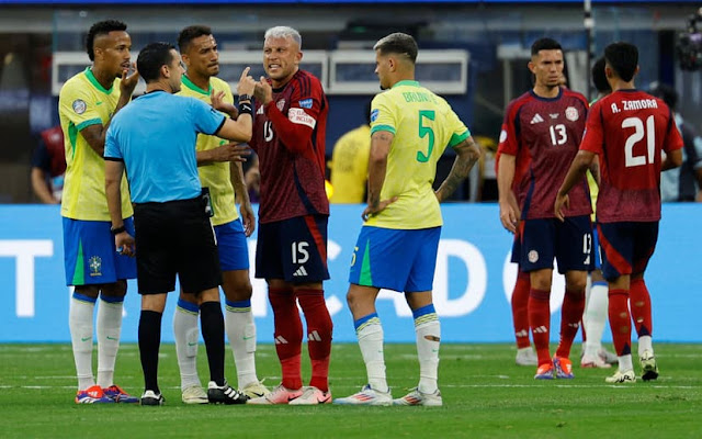 Brasil pressiona, mas para na retranca da Costa Rica e só empata na estreia da Copa América