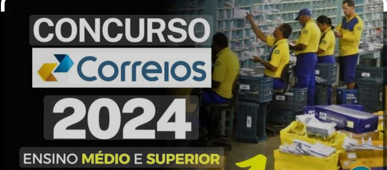 Correios abrem inscrições para concurso público, nesta quarta-feira, 07 de agosto